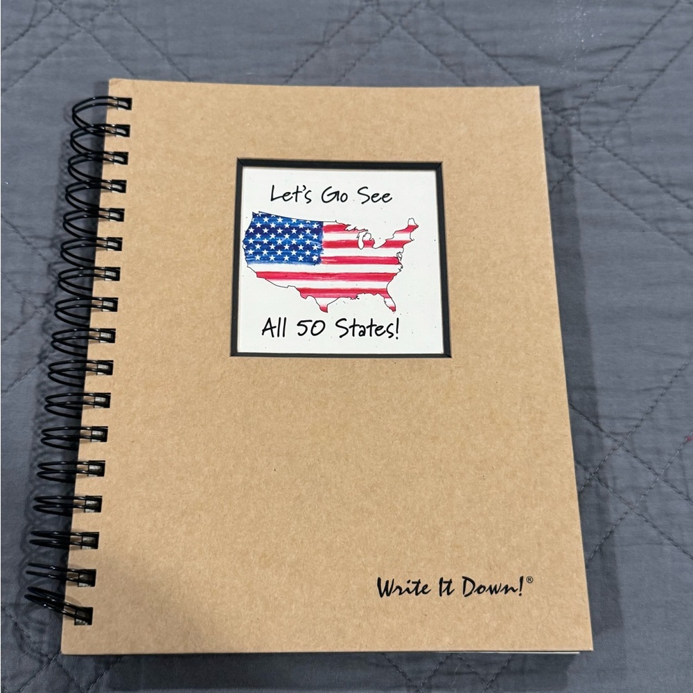 Write It Down Travel Journal - Visit All 50 States